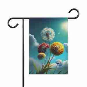 Colorful Dandelions Garden Flag