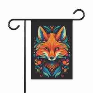 Vibrant Fox Garden Flag