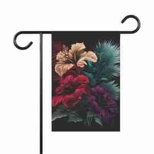 Three Hibiscus Flowers Garden Flag