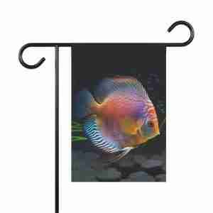 Colorful Fish Garden Flag