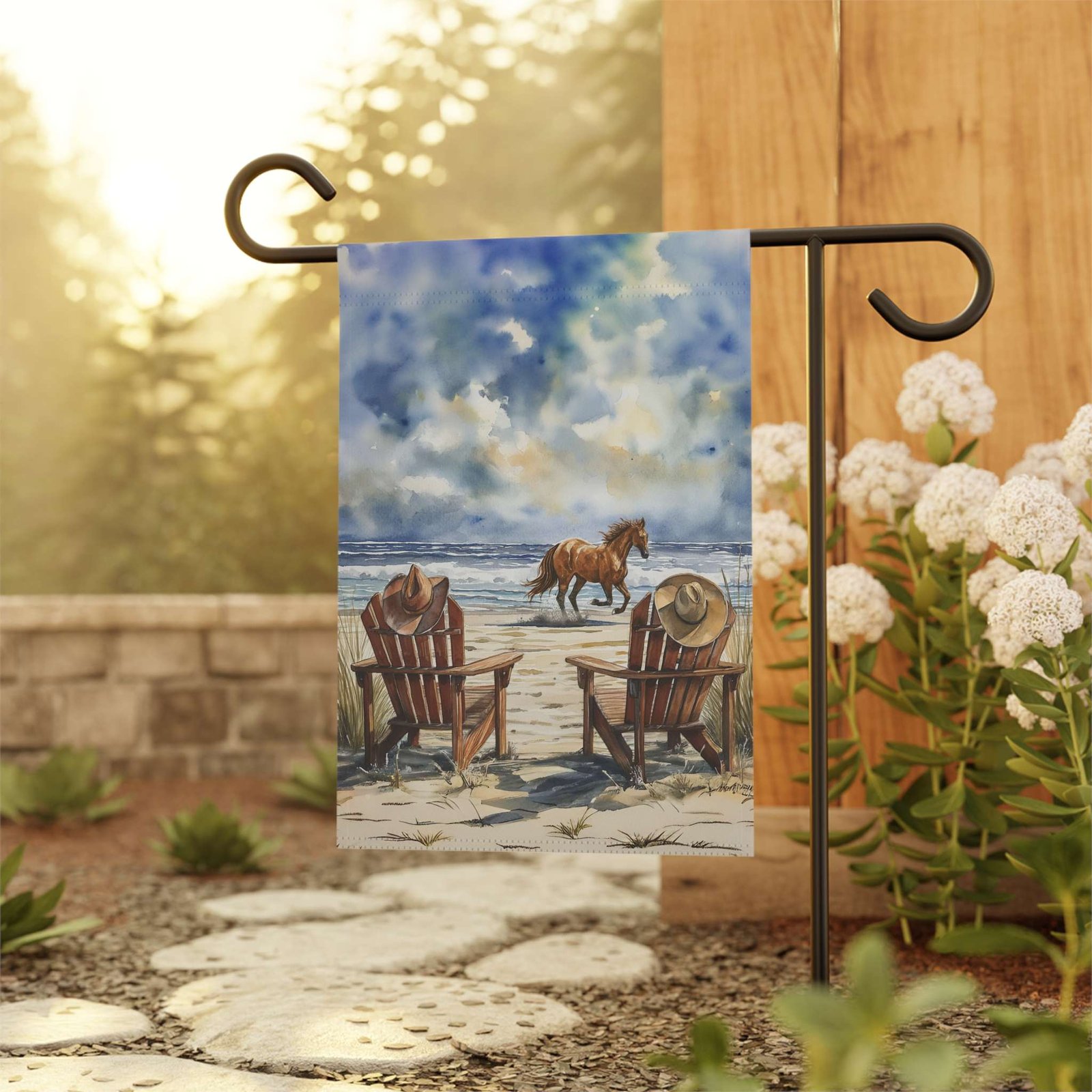 Cowboy Beach Garden Flag - Image 4