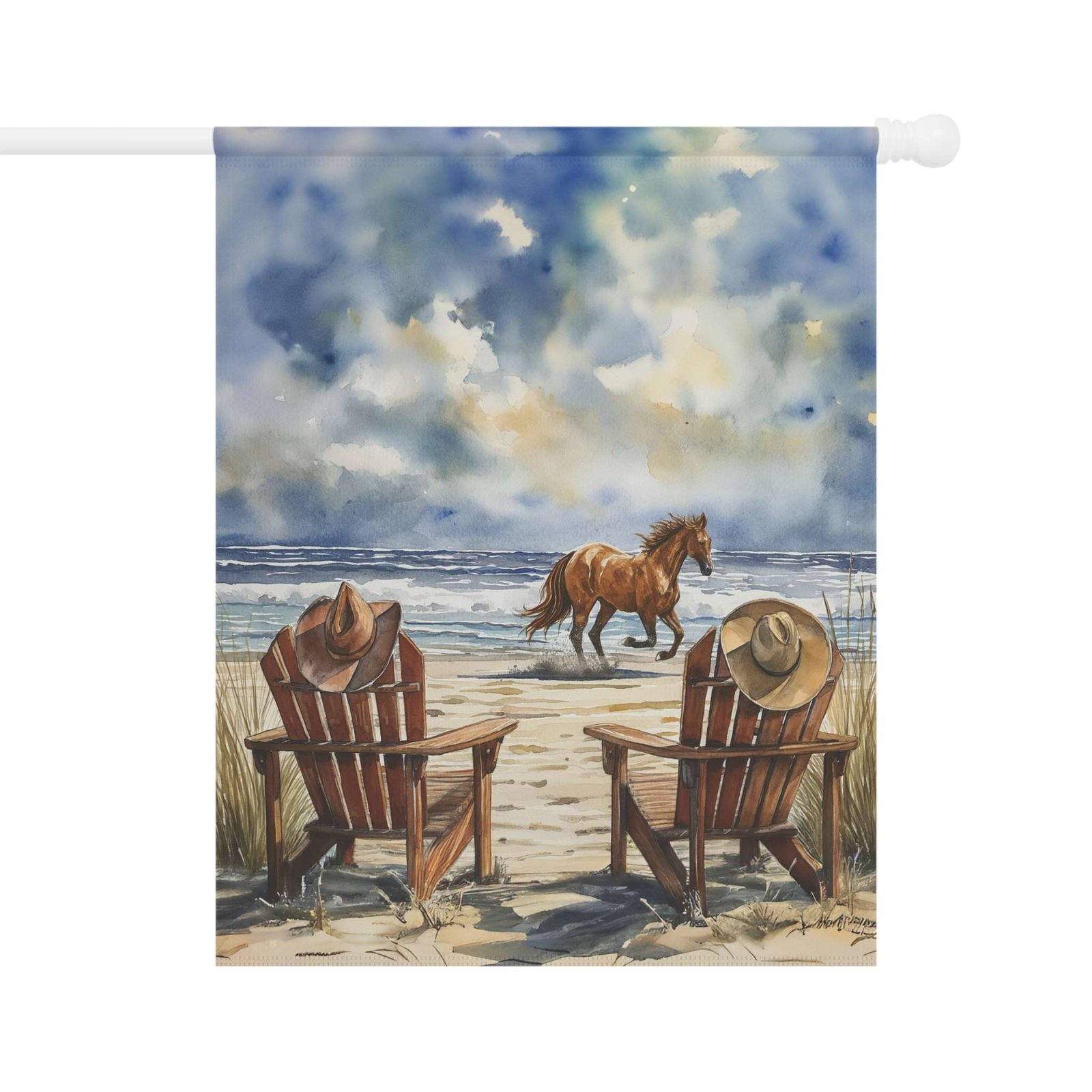 Cowboy Beach Garden Flag - Image 6