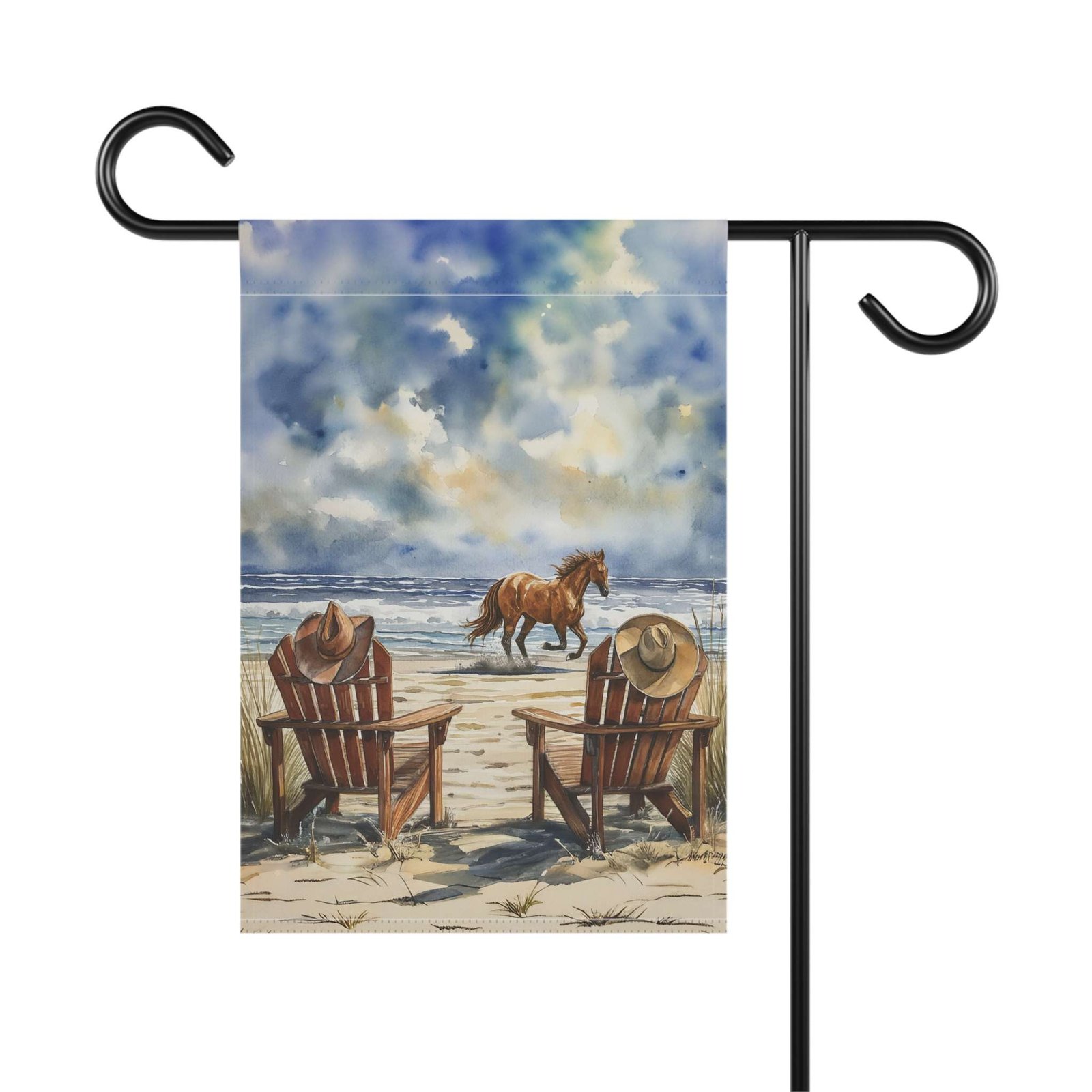 Cowboy Beach Garden Flag - Image 2
