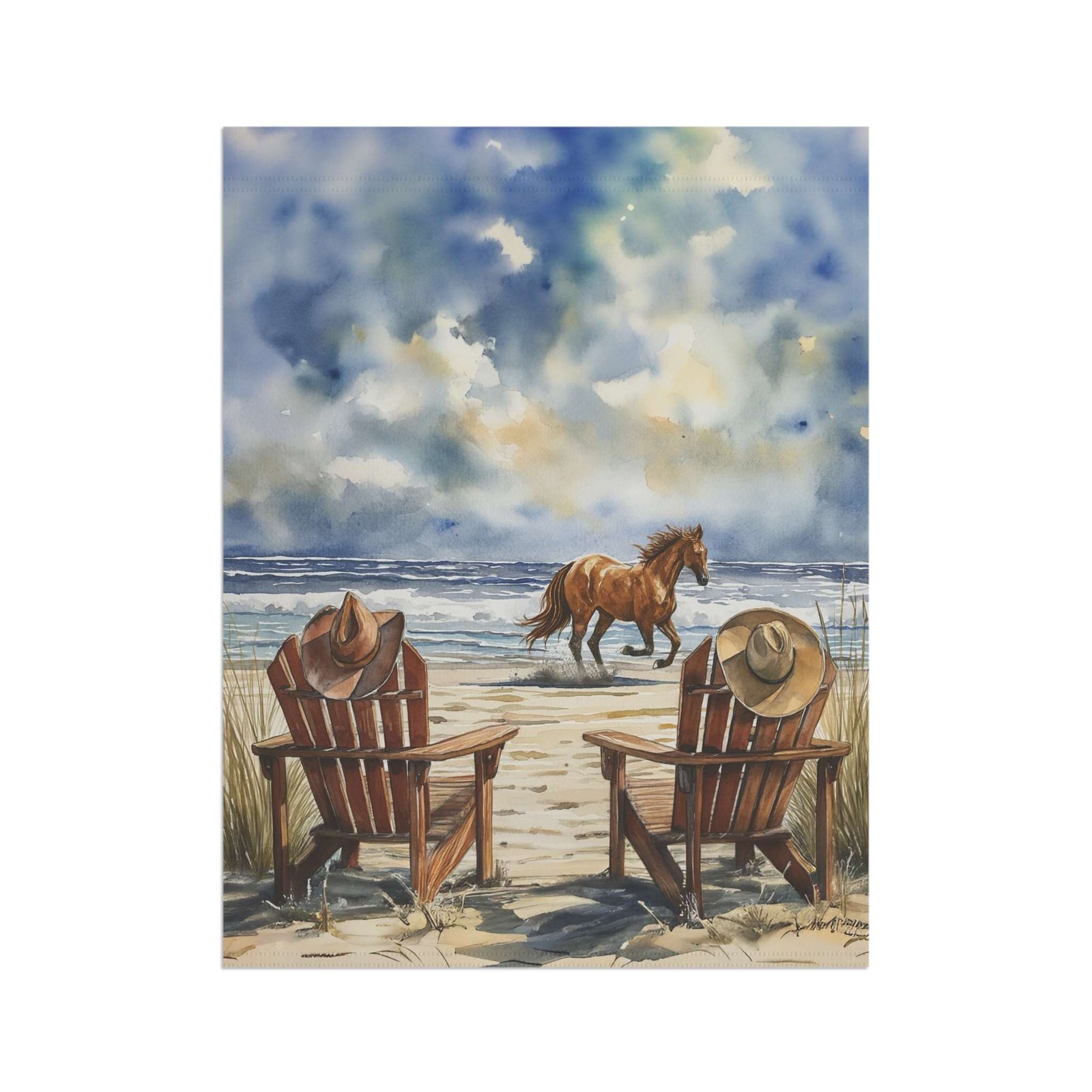 Cowboy Beach Garden Flag - Image 8