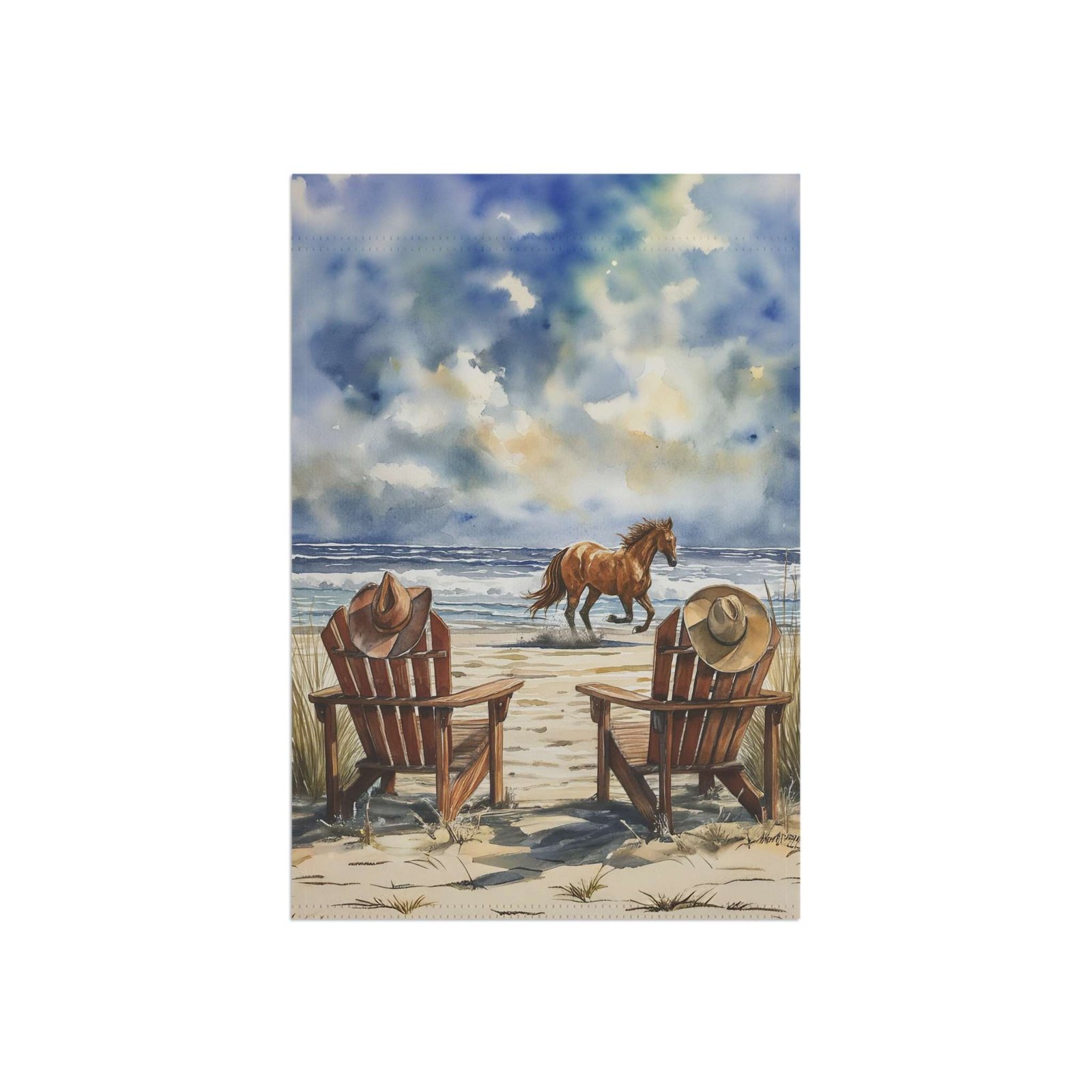 Cowboy Beach Garden Flag - Image 3