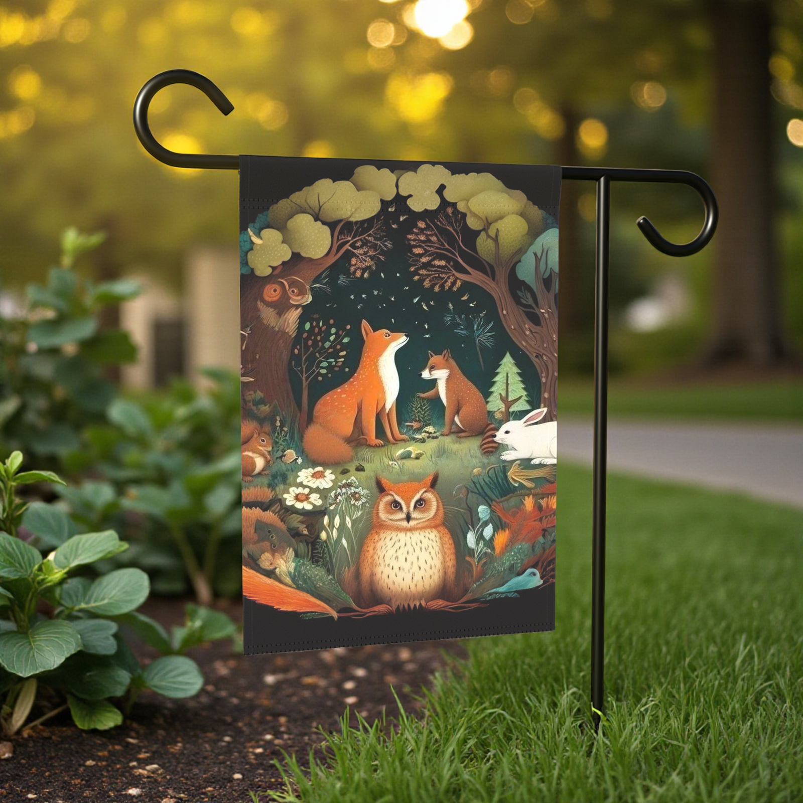 Forest Animals Garden Flag - Image 5