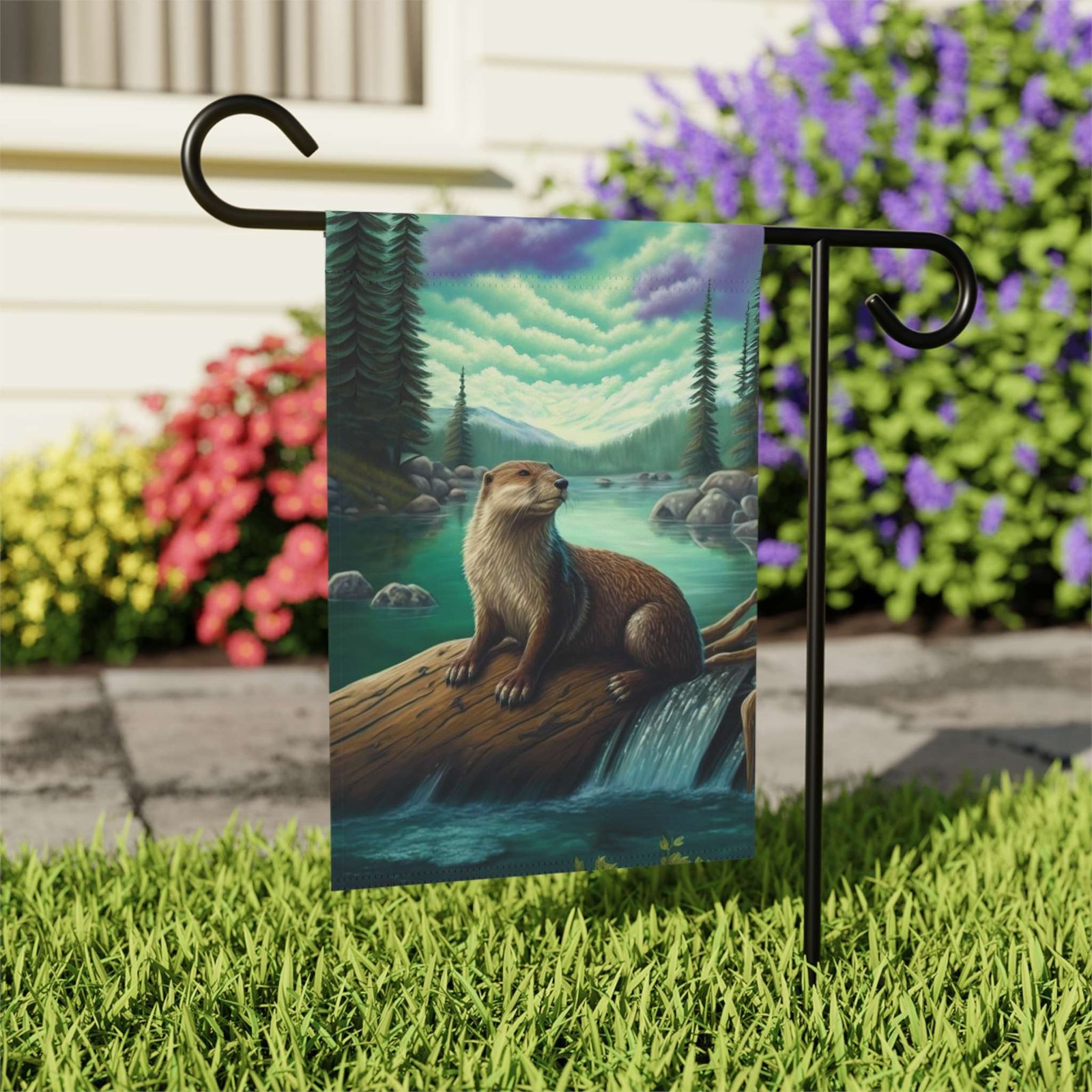 River Otter Garden Flag - Image 7