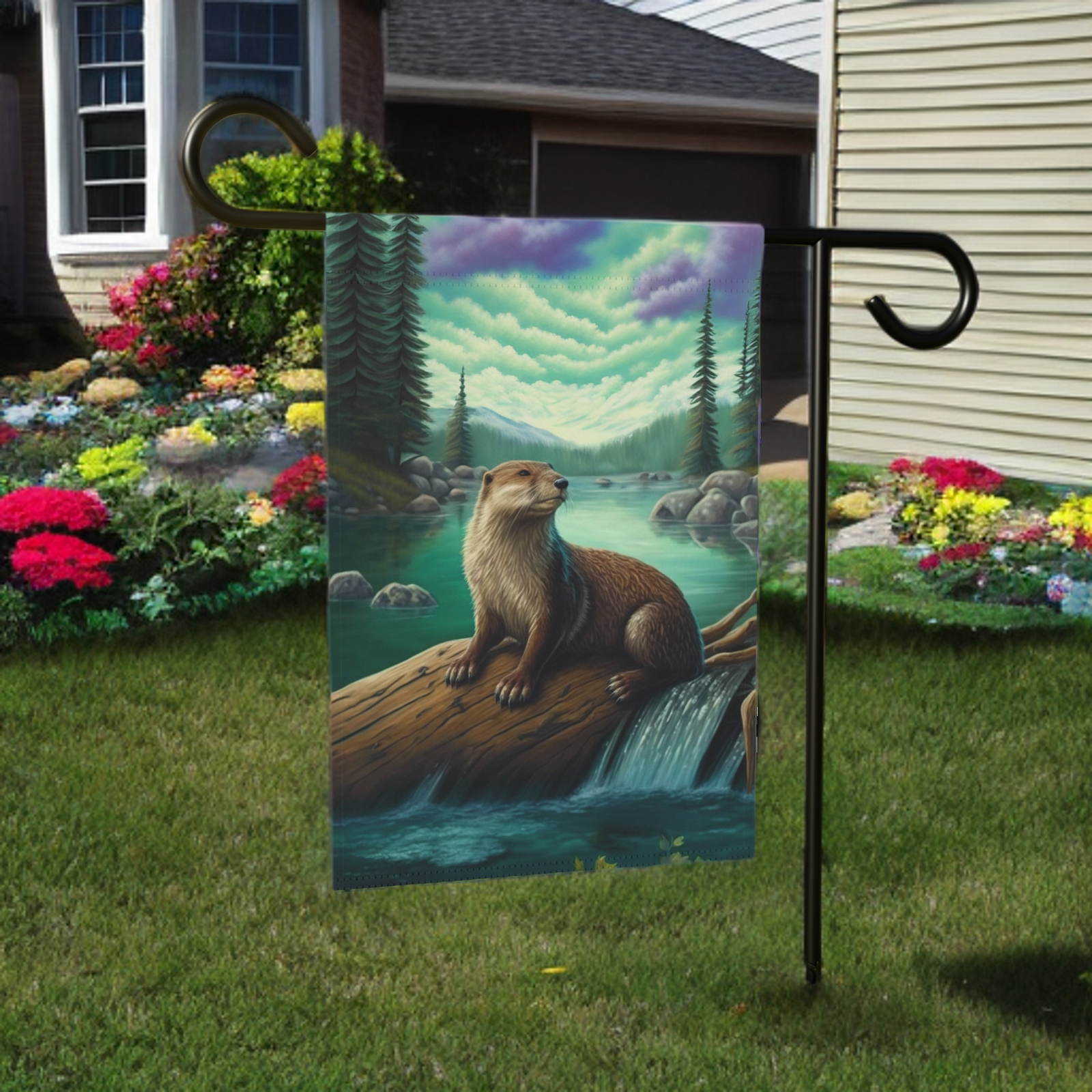 River Otter Garden Flag - Image 6