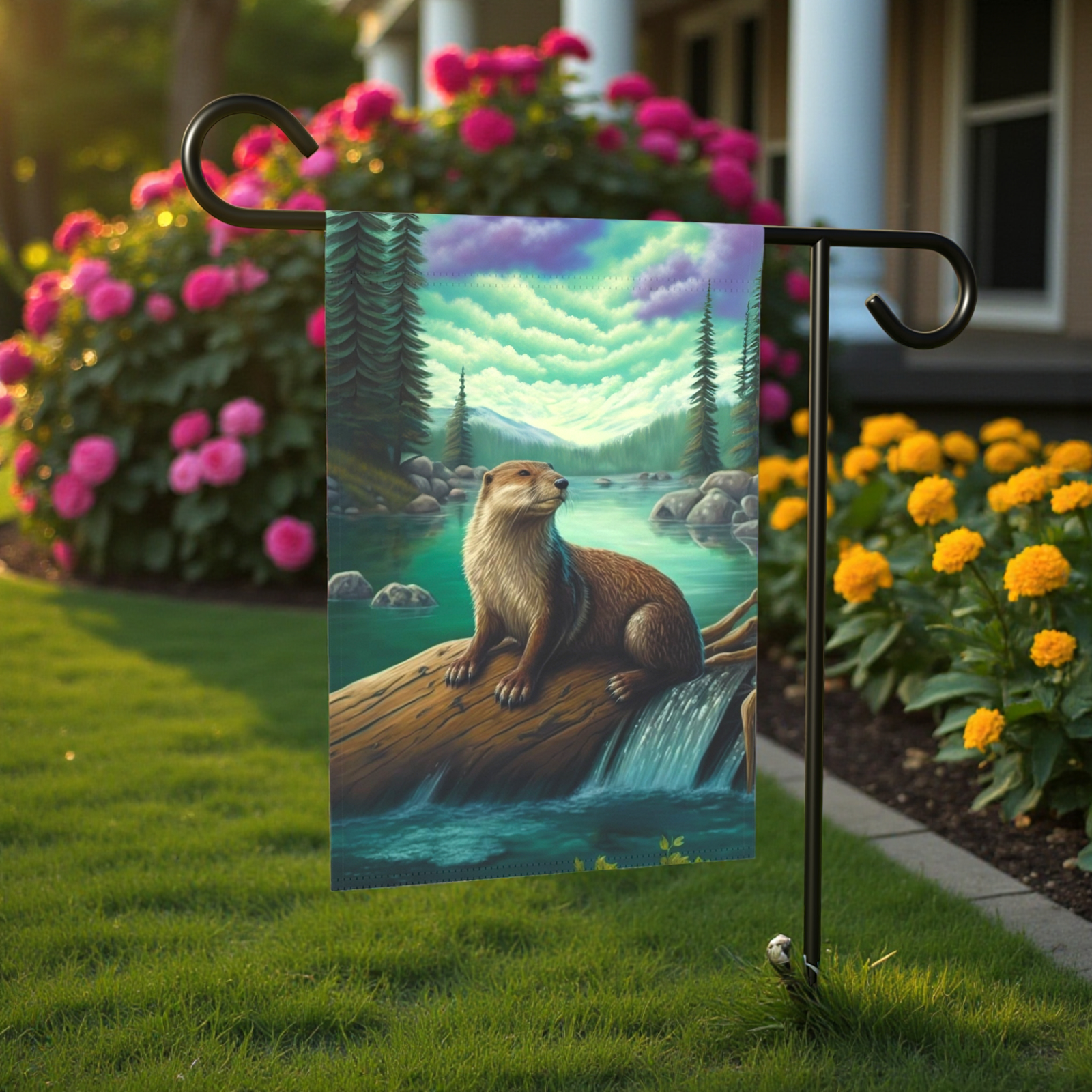 River Otter Garden Flag