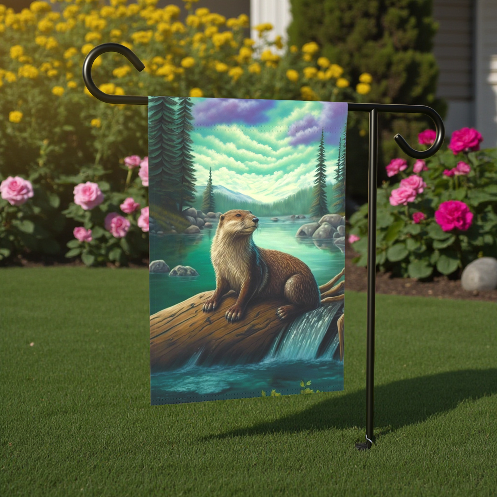 River Otter Garden Flag - Image 5