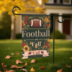 Football & Fall Y'all Garden Flag