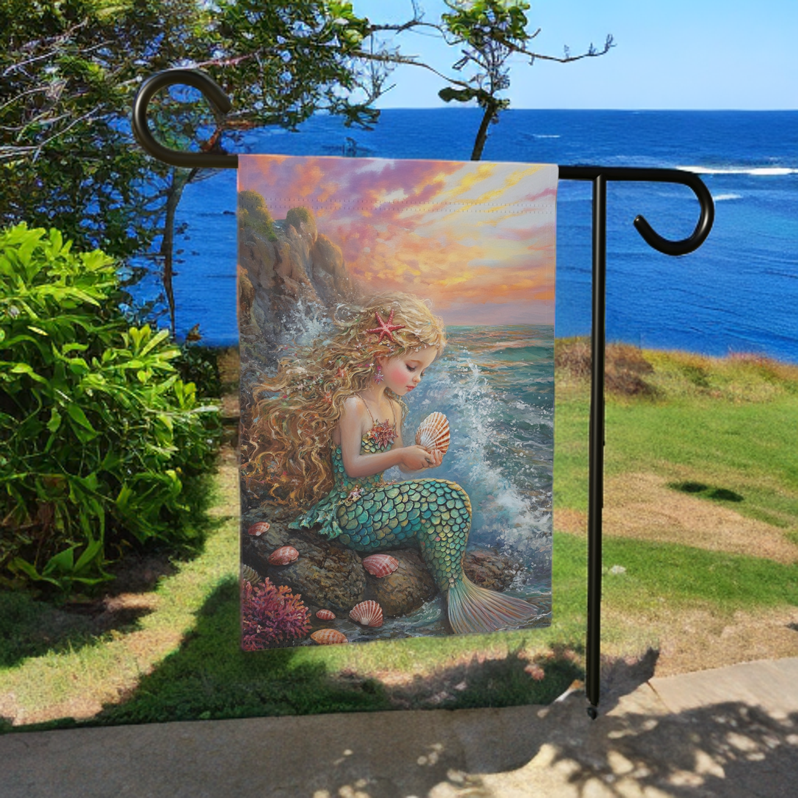Little Mermaid Garden Flag - Image 3