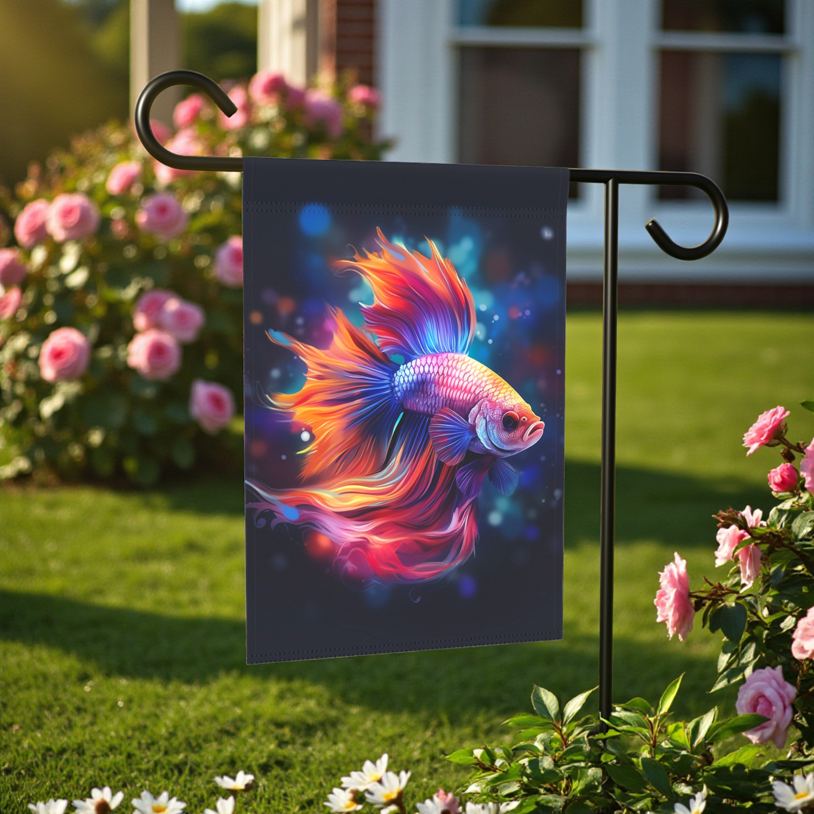 Vibrant Betta Fish Garden Flag - Image 5