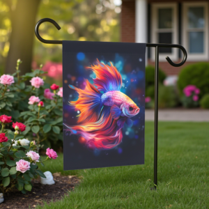Vibrant Betta Fish Garden Flag