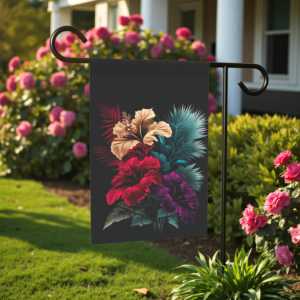 Three Hibiscus Flowers Garden Flag