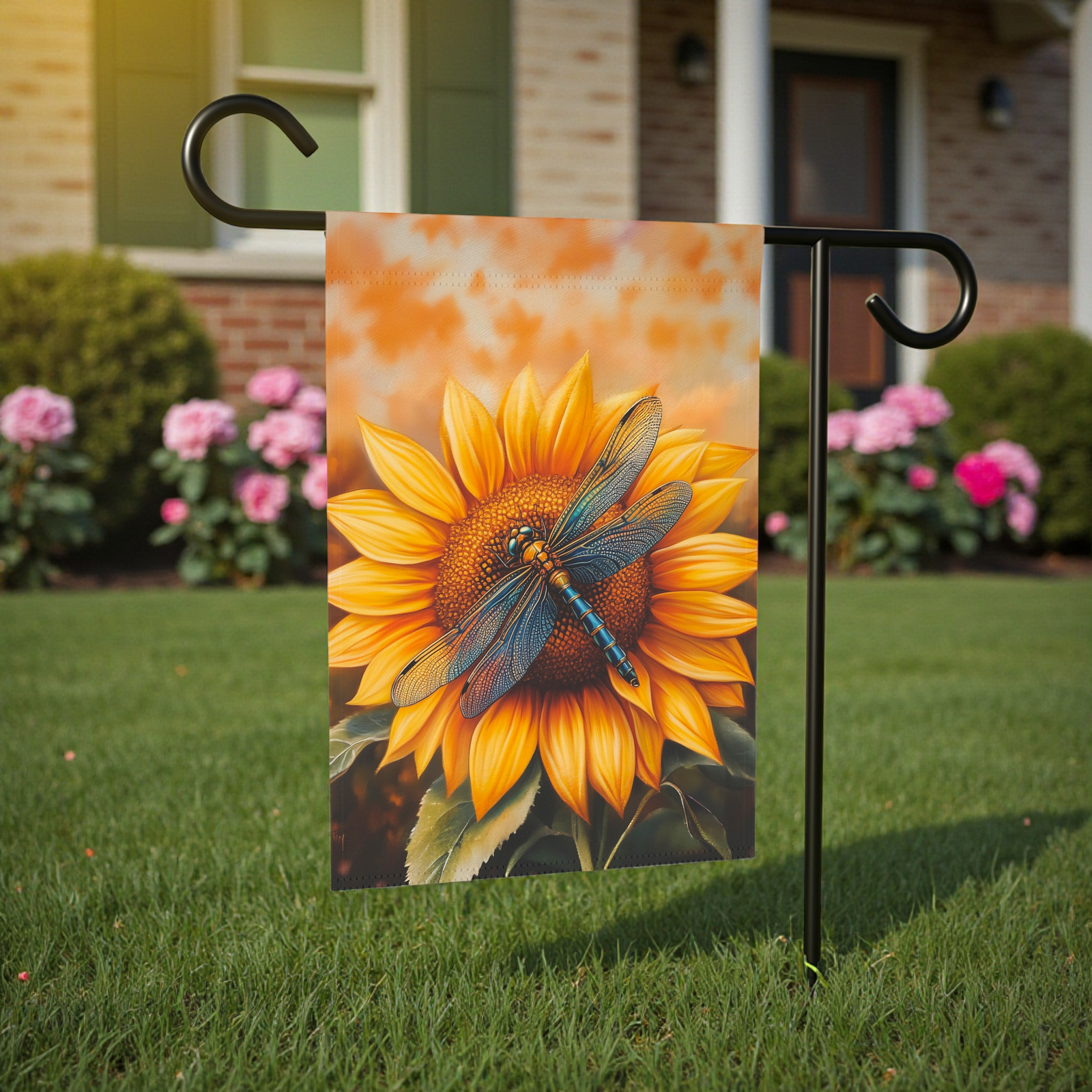 Sunflower and Dragonfly Garden Flag - Image 6