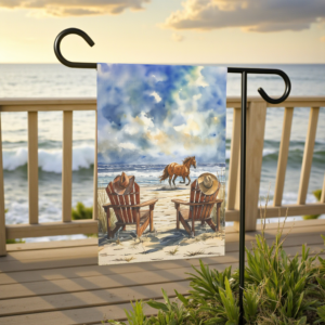 Cowboy Beach Garden Flag