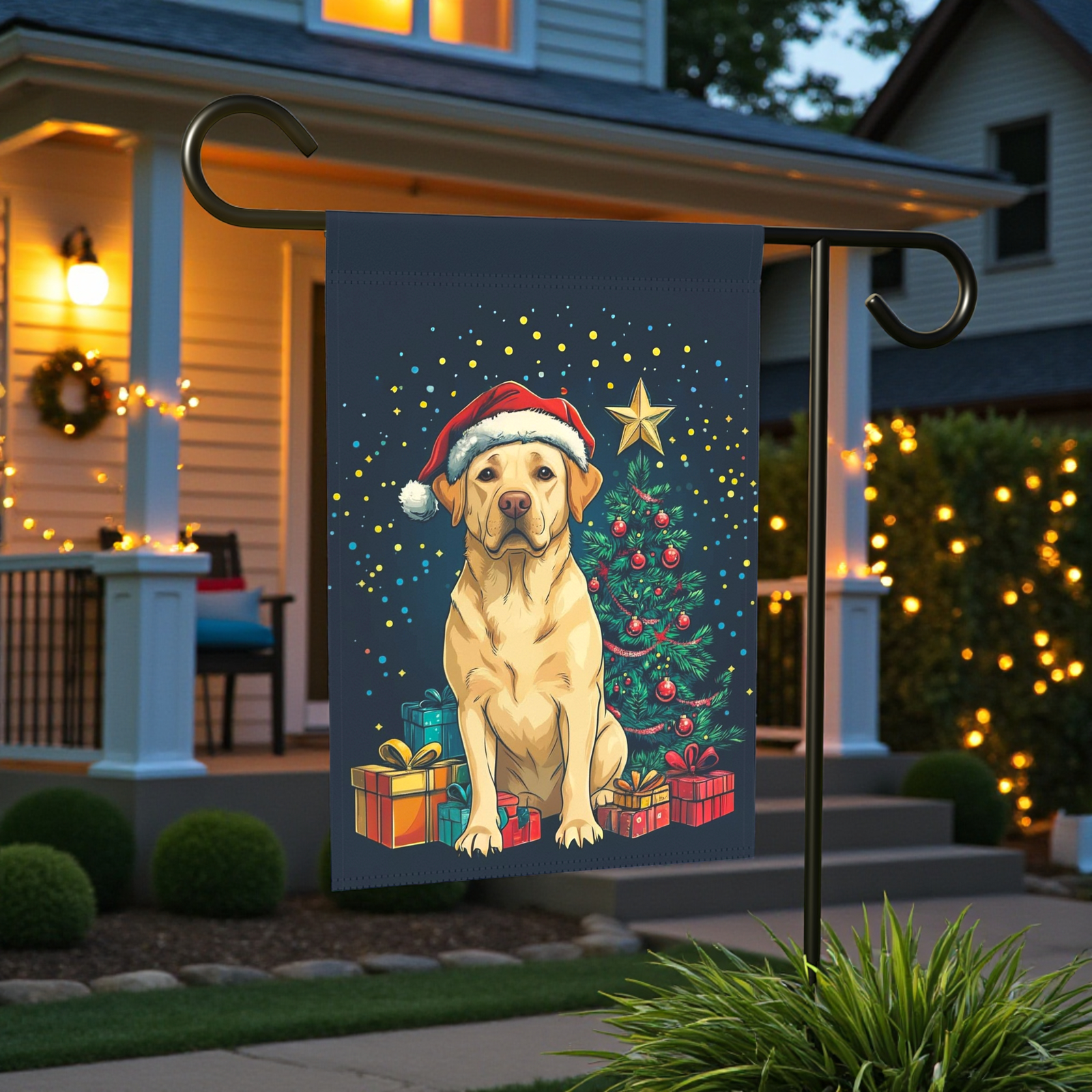 Christmas Labrador Retriever Garden Flag - Image 6