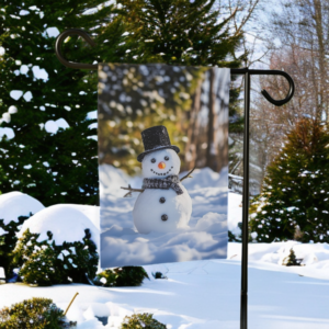 Winter Snowman Garden Flag