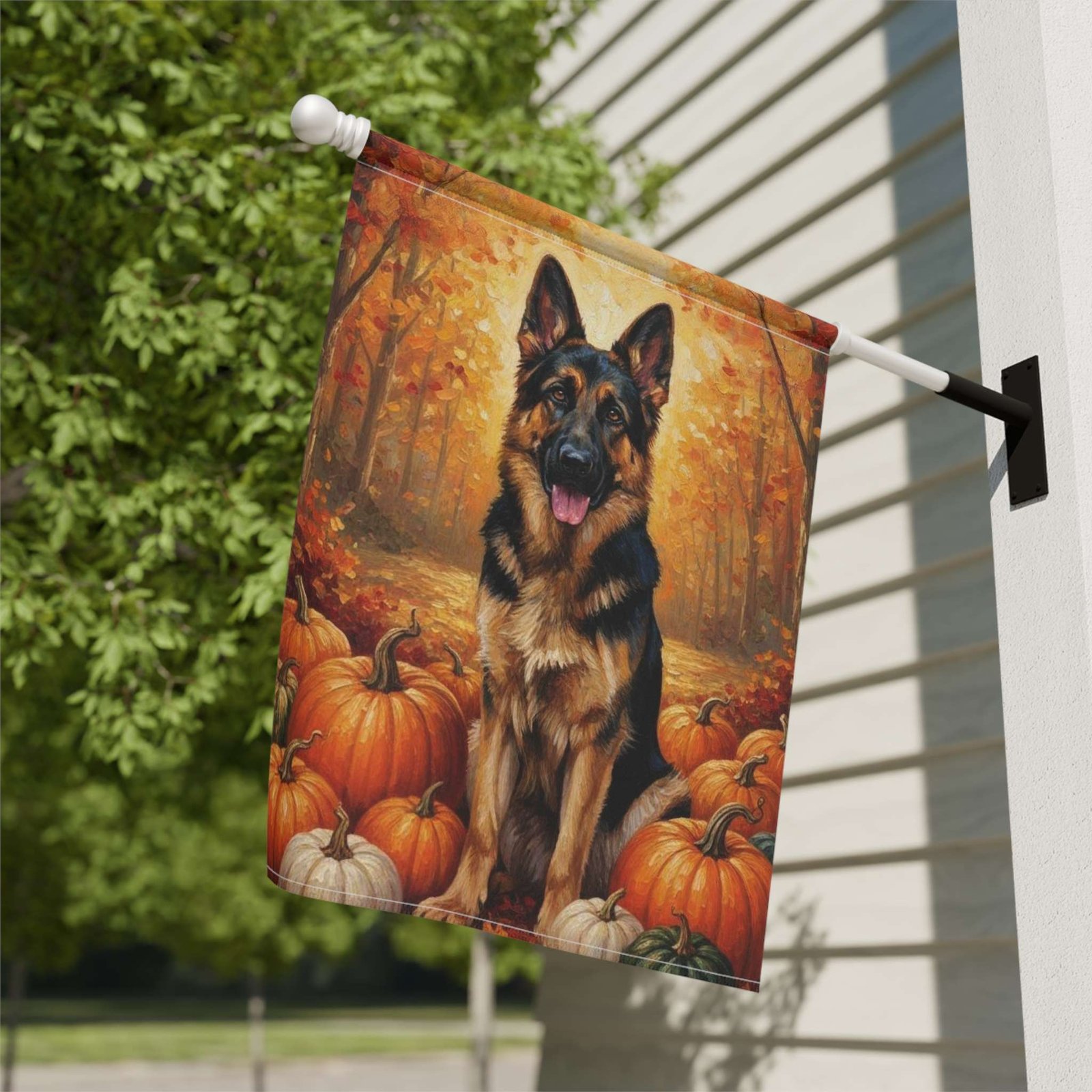 Autumn German Shepherd Garden Flag - Image 9