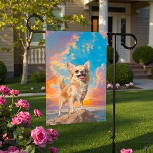 Sea Rock Chihuahua Garden Flag