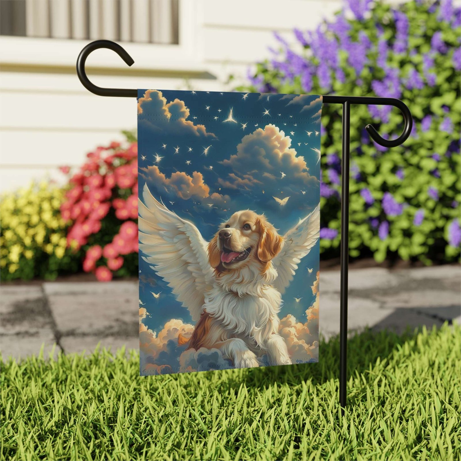 Angel Golden Retriever Garden Flag - Image 7