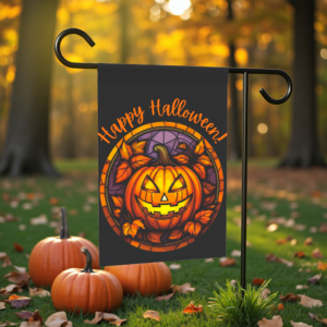 Jack-o-lantern Halloween Garden Flag