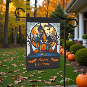 Haunted House Halloween Garden Flag