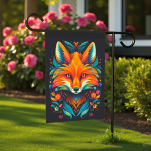 Vibrant Fox Garden Flag