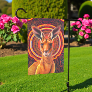 Vibrant Kangaroo Garden Flag