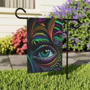 Abstract Eye Garden Flag