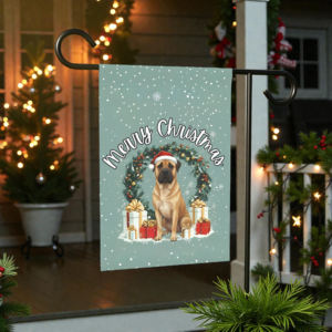 Merry Christmas Boerboel Garden Flag