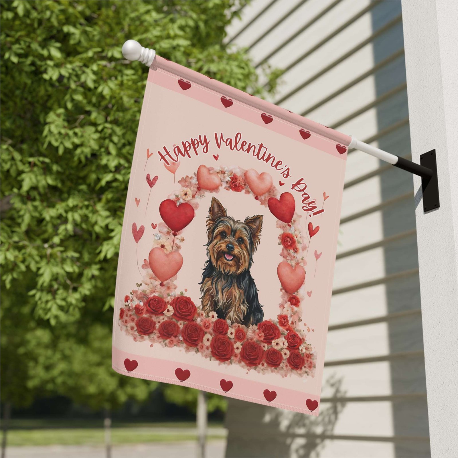 Valentine's Day Yorkshire Terrier Garden Flag - Image 9
