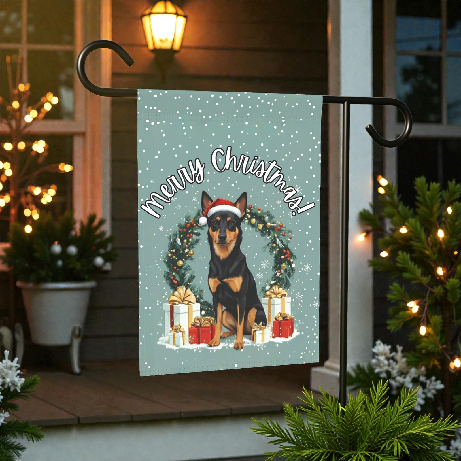 Christmas Australian Kelpie Garden Flag - Image 6
