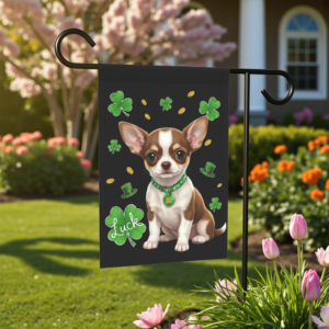 Luck St. Patrick’s Day Chihuahua Garden Flag