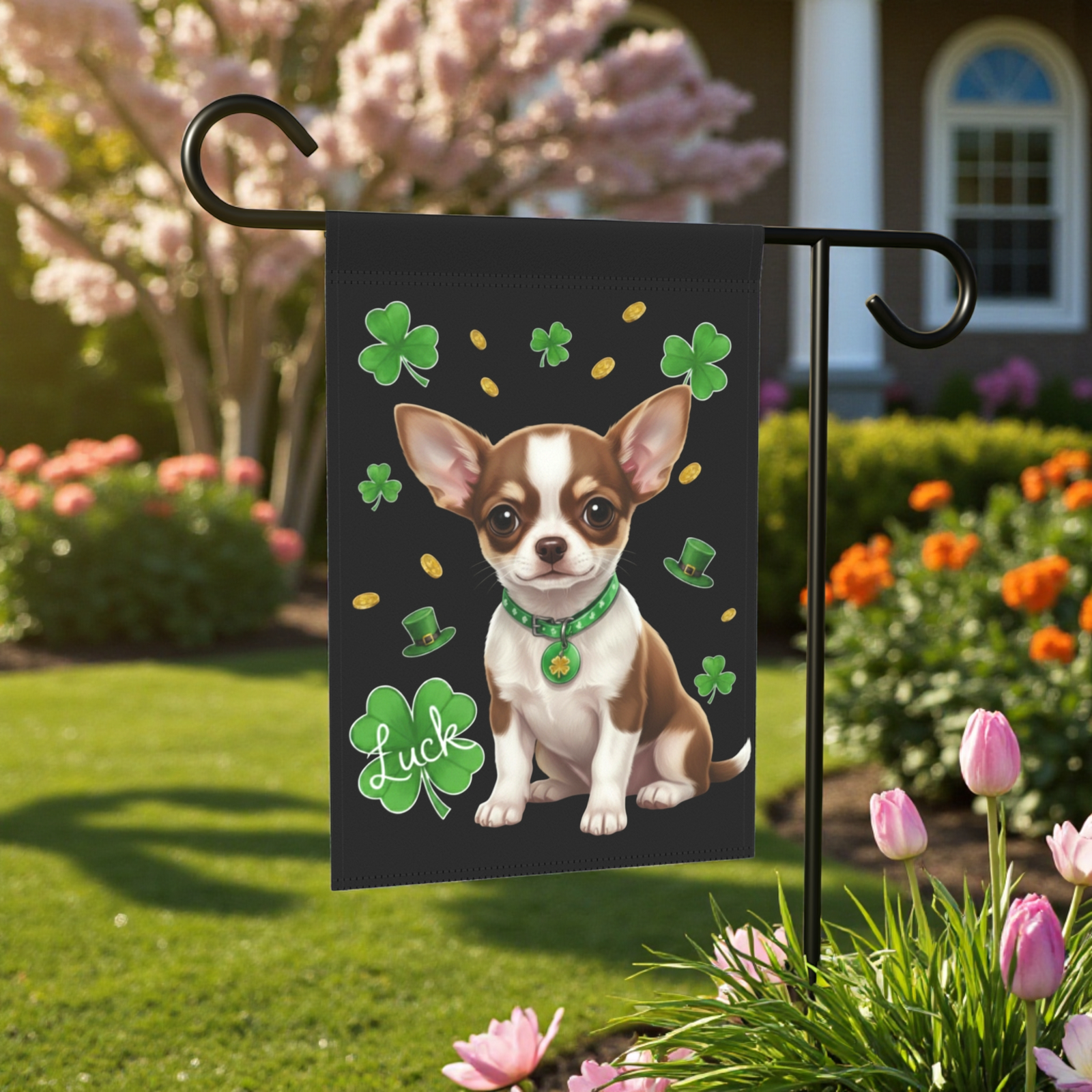Luck St. Patrick’s Day Chihuahua Garden Flag
